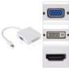 Mini DP DisplayPort to HDMI DVI VGA Adapter