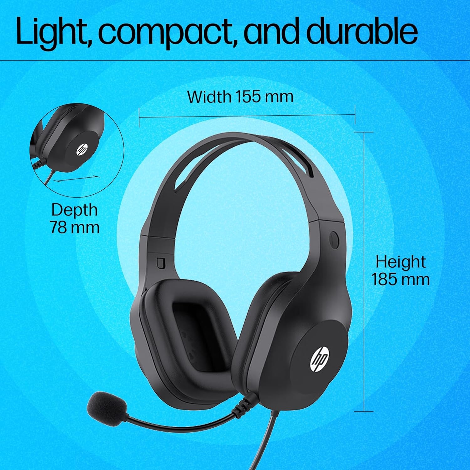 HP H120 Stereo Wired USB Headset - Image 4