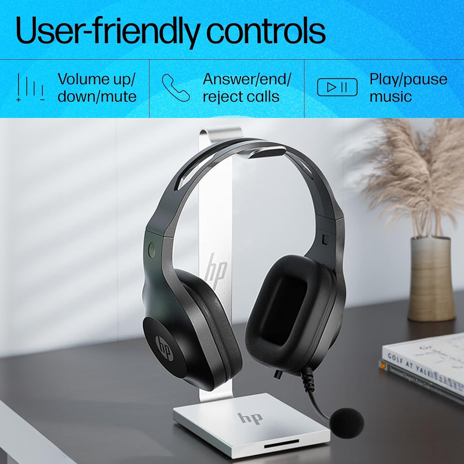 HP H120 Stereo Wired USB Headset - Image 3